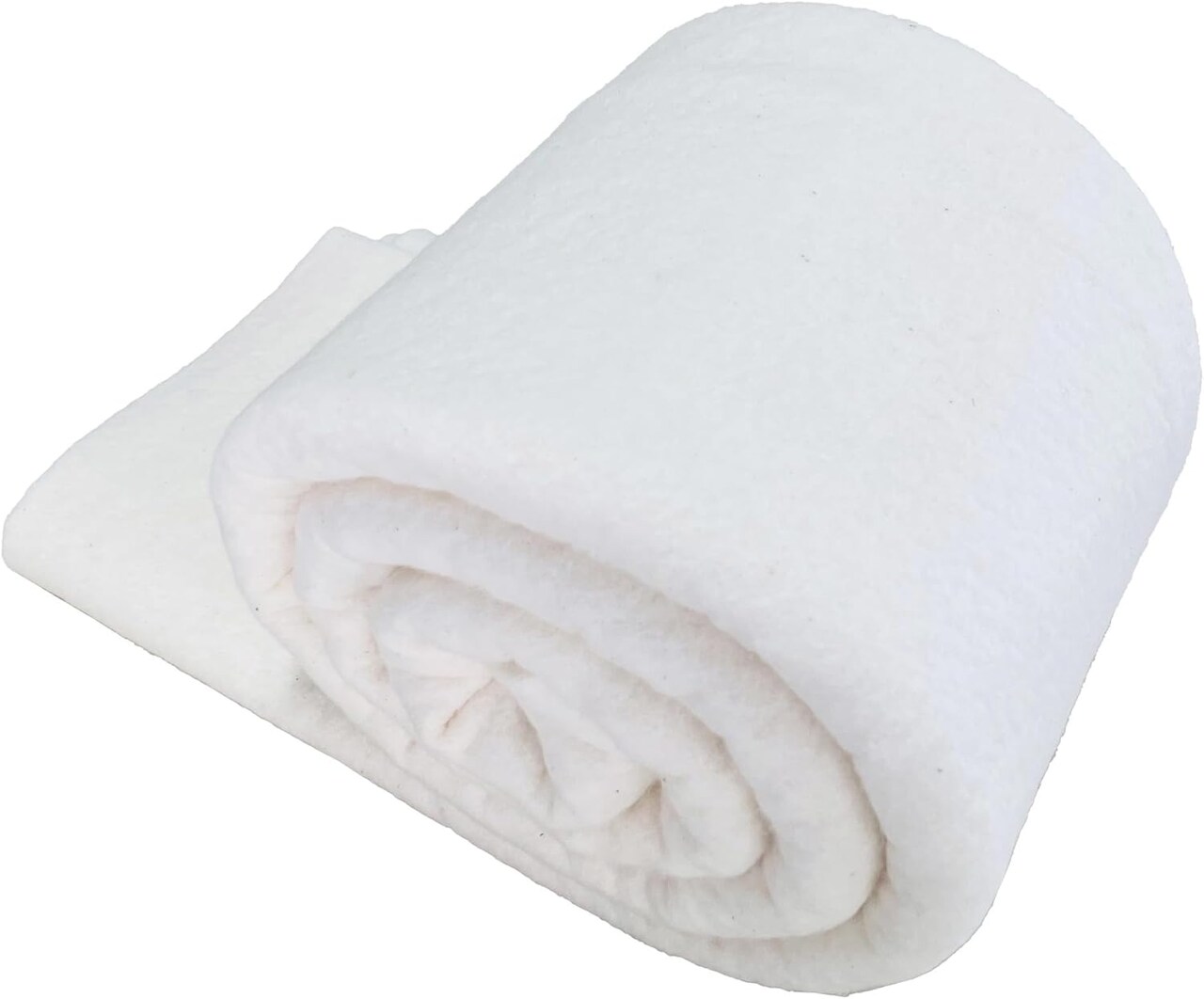 100% Cotton Quilt Batting – 60" x 60", 200GSM Thick Natural Cotton Batting, Soft & Fluffy Quilt Filling for Quilting, Sewing, Crafts & Wearable Art Projects (Throw Size)